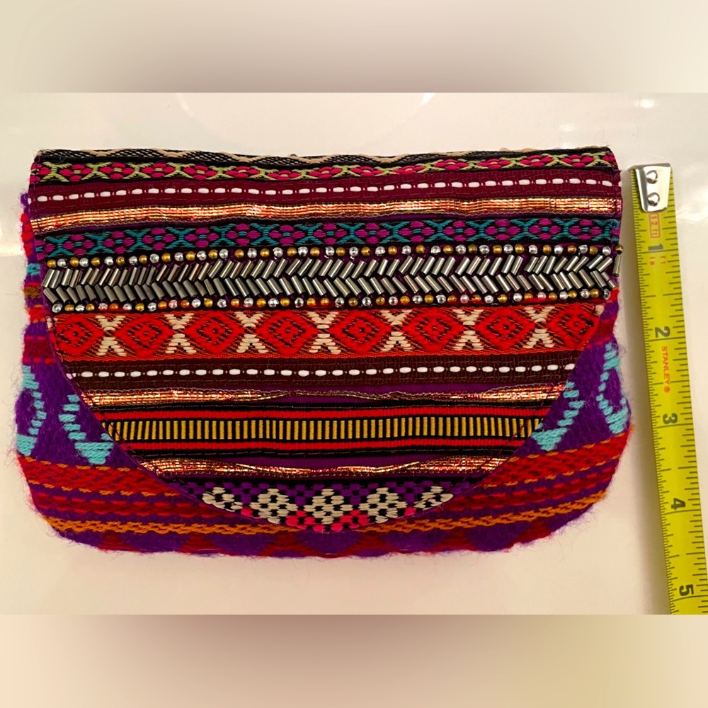World Market Women Beaded Clutch/Coin Purse - Picture 5 of 10